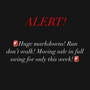 Urgent sale! This week only! Won’t last!